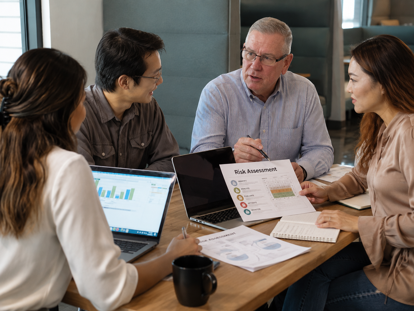 Team working alongside AI
